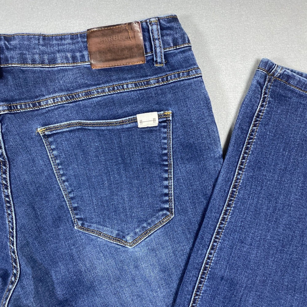 Barbell Apparel Mens Athletic Fit Jeans Blue Medium Wash D006 Size 36x30
